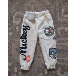 Disney Pixar ZARA Sz 2t-3t Lounge Pants Mickey Mouse  Ski Day Winter White